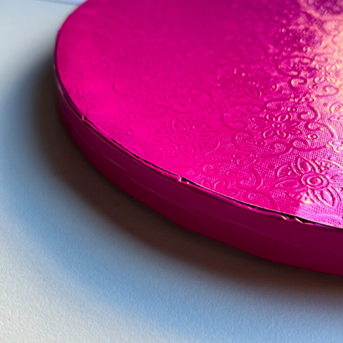 Cake Board rund 35cm fuchsia