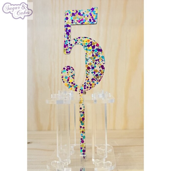 Cake Topper Acryl Konfetti 5