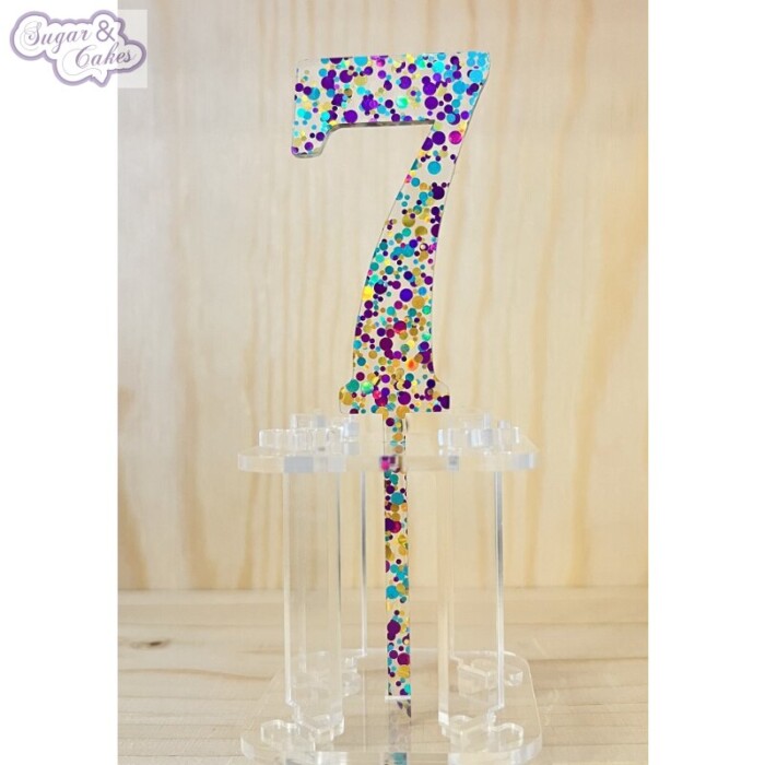 Cake Topper Acryl Konfetti 7