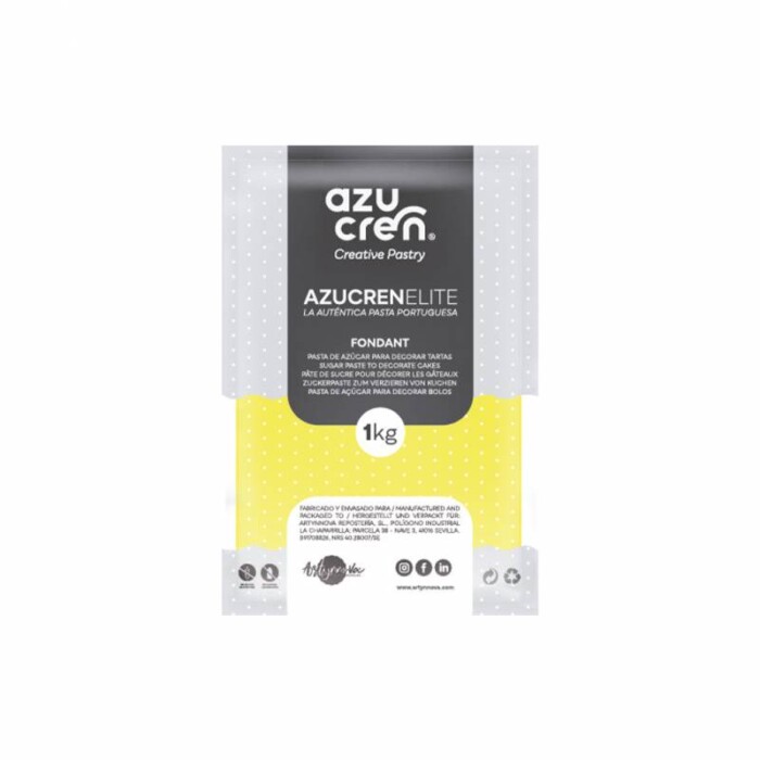 FONDANT "AZUCREN ELITE" GELB 1KG (Glutenfrei)