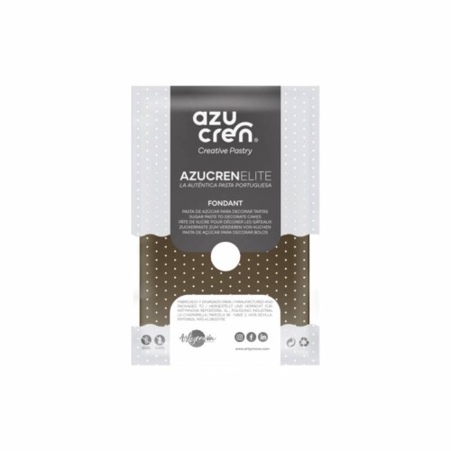 Produktfoto: FONDANT „AZUCREN ELITE“ BRAUN 100 GR (Glutenfrei)