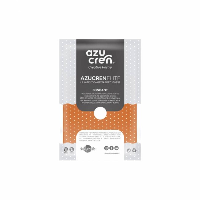 FONDANT "AZUCREN ELITE" ORANGE 100 GR (Glutenfrei)