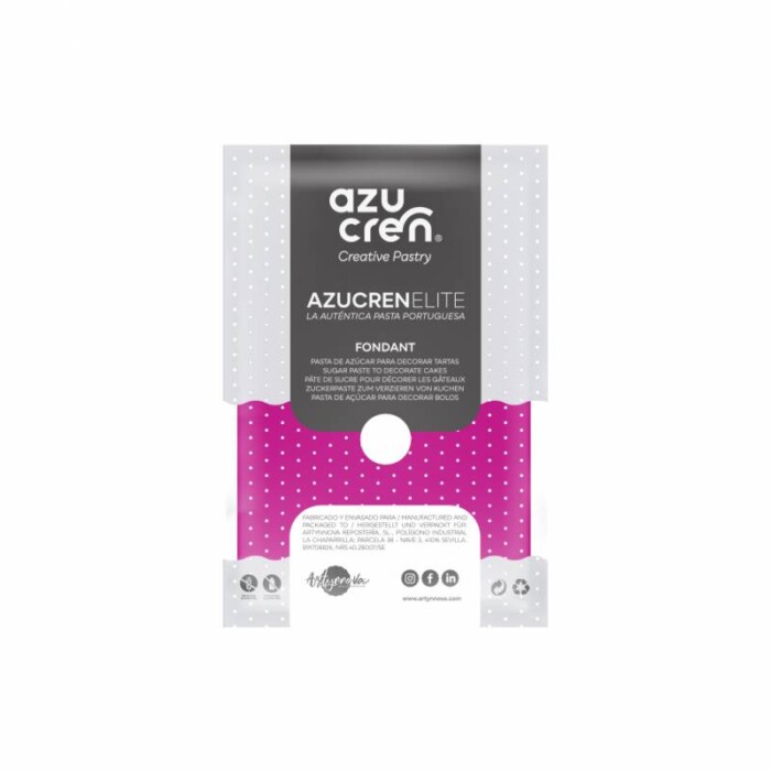 FONDANT "AZUCREN ELITE" PINK 250 GR (Glutenfrei)