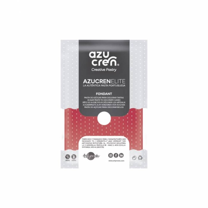FONDANT "AZUCREN ELITE" ROT 250 GR (Glutenfrei)