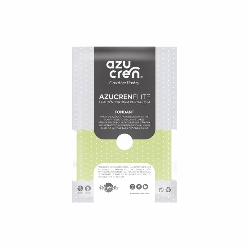 FONDANT "AZUCREN ELITE" PASTELLGRÜN 250 GR (Glutenfrei)