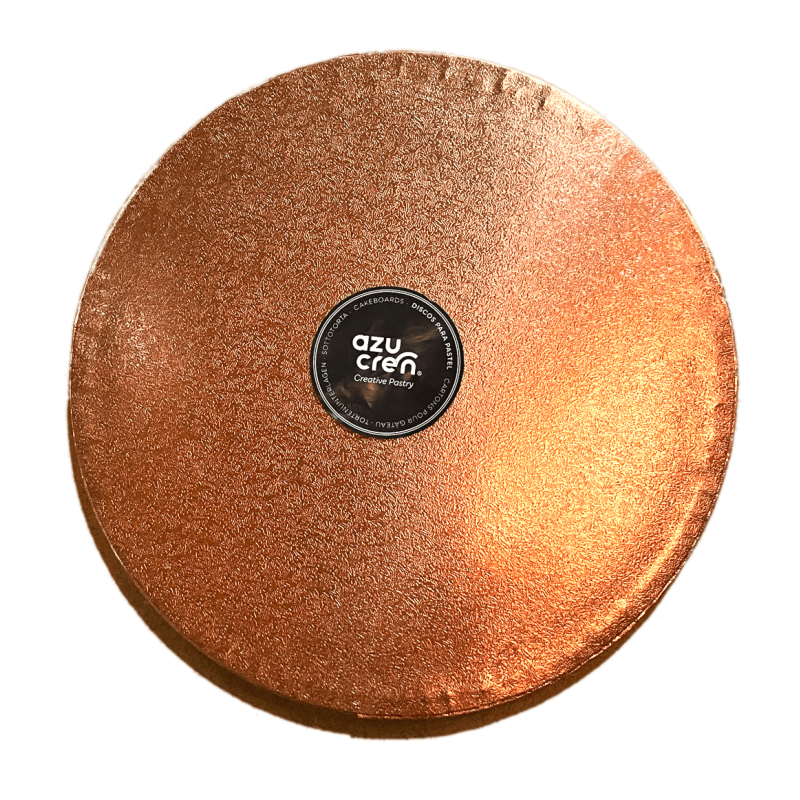 Cake Board rund 35cm bronze