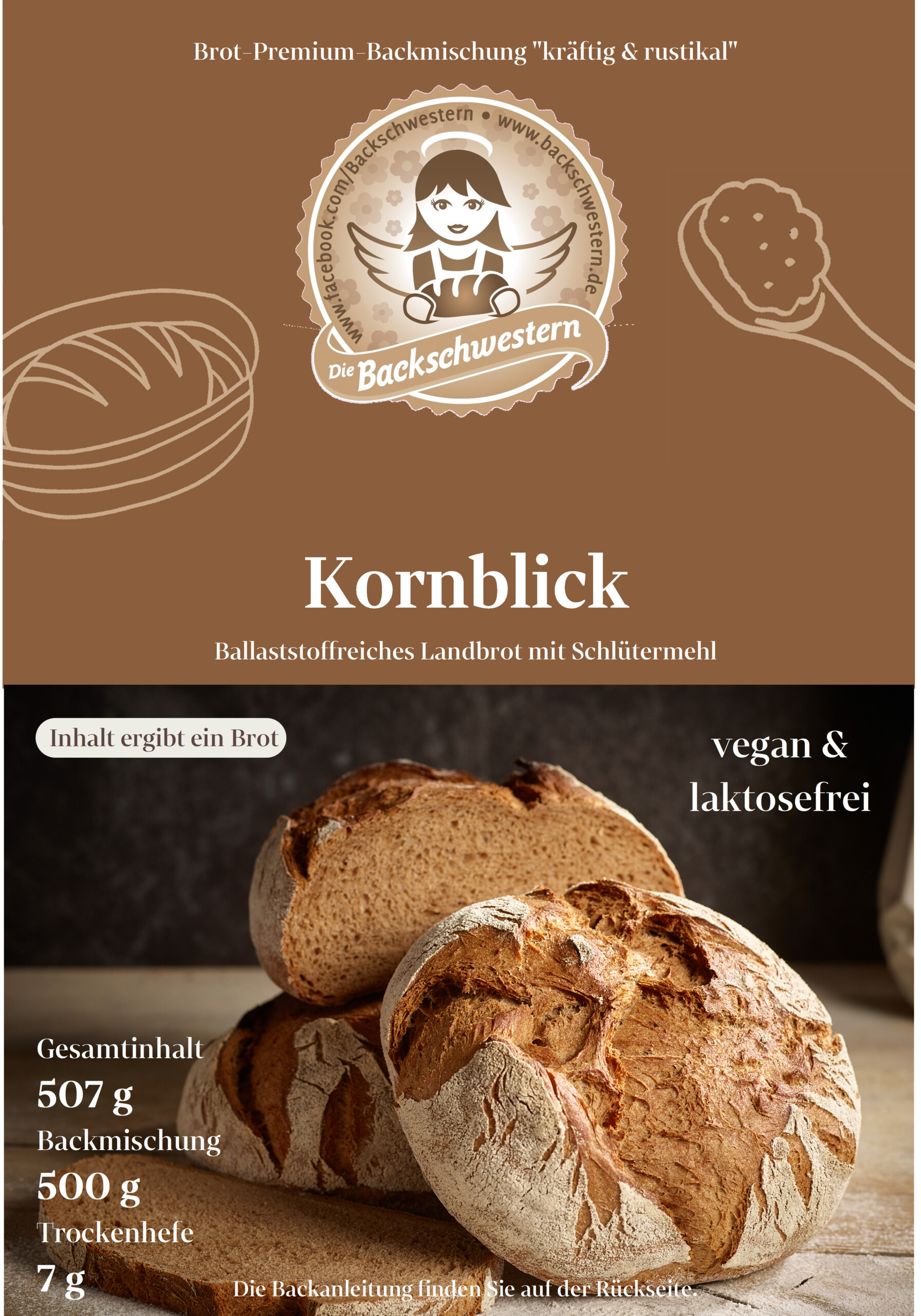 Produktfoto: Kornblick 500g + 7g Hefe