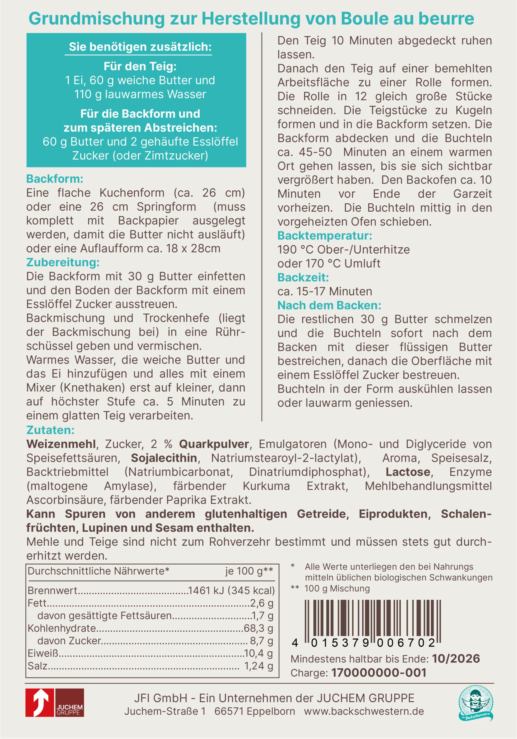 Produktfoto: Boule au beurre 357g