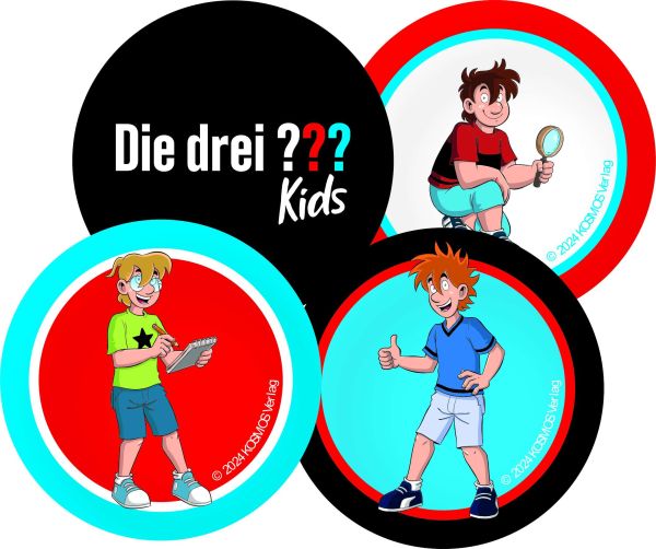 Muffinaufleger die drei ??? 4 Motive 12 Stück 4cm