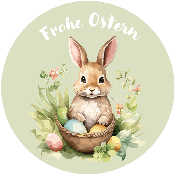 Zuckeraufleger Osterhase grün