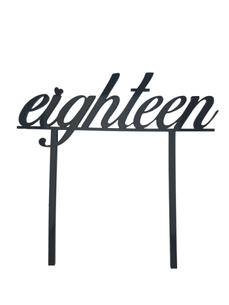 Cake-Topper „eighteen“