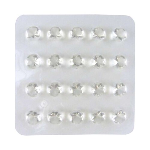 Diamanten soft klar 20 Stück per Blister