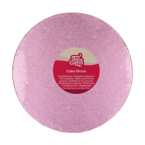 Cake Board rund 25cm pink FC