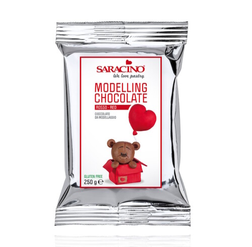 Saracino Rote Modellier-Schokolade 250 g