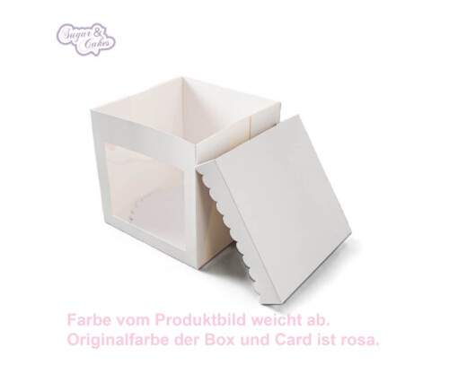 Tortenkarton 20,3 x 20,3 + Cake Card gewellt