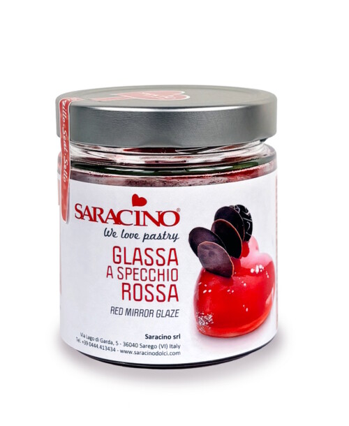 Saracino Mirror Glaze 350 g rot