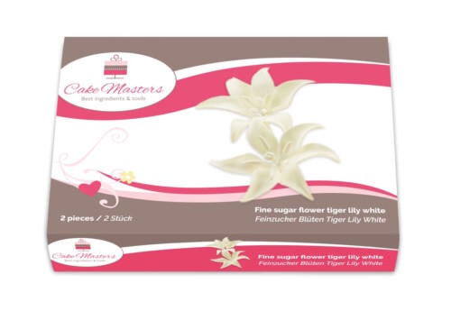 Feinzucker Blüten Tiger Lily weiß